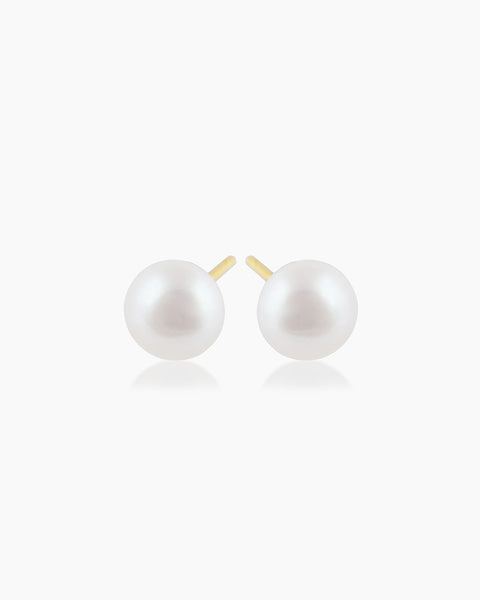 LeBebè single pearl earring with girl in white gold and diamond LBB811